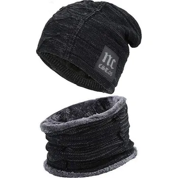 Nákrčník Cixi 181107063209 zimní set 2v1 černý 