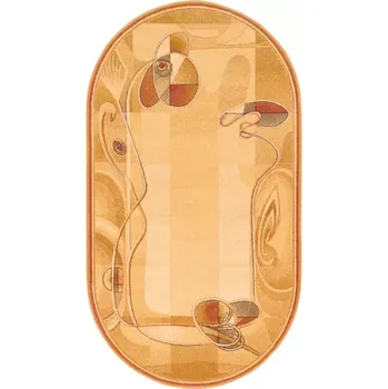 Koberec Kusový koberec Himalia béžový - ovál (sahara) 120 x 170 cm ovál