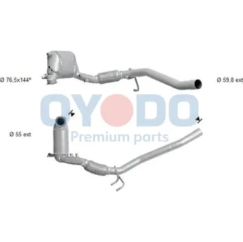 Katalyzátor Filtr pevných částic - DPF Oyodo 20N0029-OYO