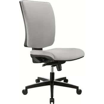 BOLZANO ASYN židle kancelářská, koženka AN 052 - koženka šedá