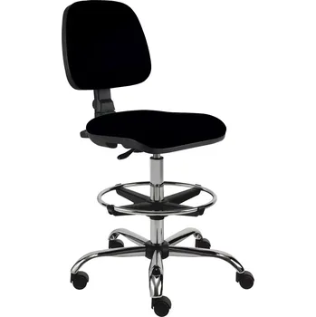 Jídelní židle ELLA - V židle provozní, kříž chrom, látka BONDAI BN7 (8033) - látka černá