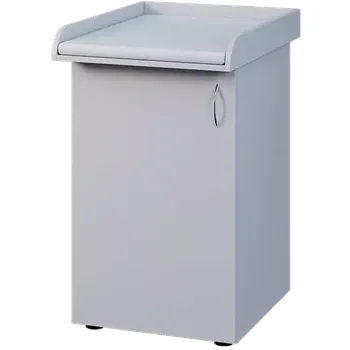 přebalovací pult a komoda PP - 205 pult přebalovací s matrací, 1-dveřový, levý, 1000x600x800, šedá, koženka bílá BA-1