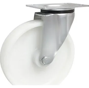 Pojezdové kolečko Plastové kolo 200 mm nerezová otočná vidlice ZABI