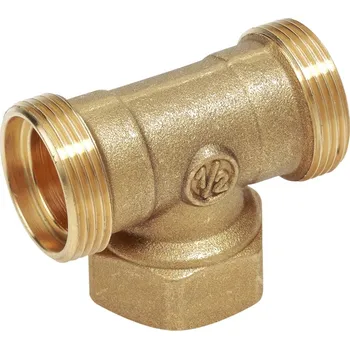 Fitinka Giacomini R569R T-kus pro 2x Cu nebo UH a 1x Fe (vnitřní závit), bez adaptérů