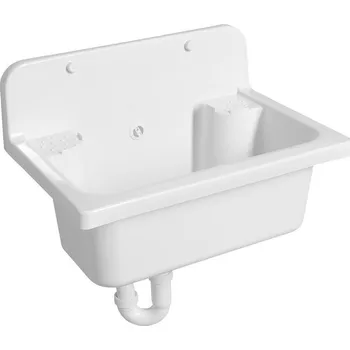 Umyvadlo Aqualine Závěsná výlevka 55x37cm, plast, bílá, PI5052