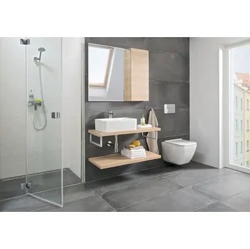 Koupelnový nábytek Atypická umyvadlová deska 650-1280 mm Cubito pure Bílá H46J4200105001