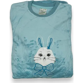 Dívčí pyžamo Iris Flower Dívčí mikroplyšové pyžamo s dlouhým rukávem DAISY Barva: Tyrkysová, Velikost: 152/158