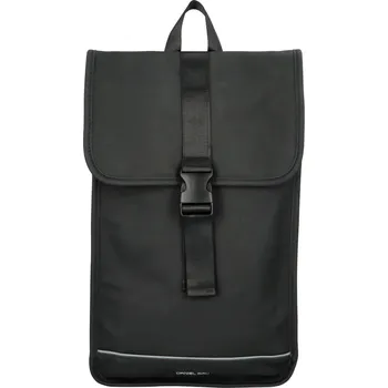 Městský batoh Trendy dámský pogumovaný batoh Valentis, černá