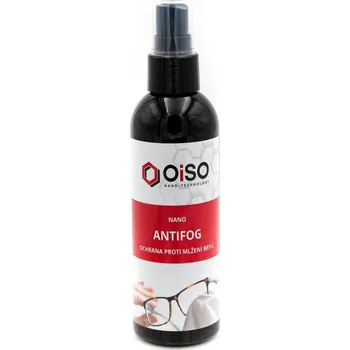 Čisticí roztok na brýle OiSO Nano Antifog ochrana skla proti mlžení 100 ml