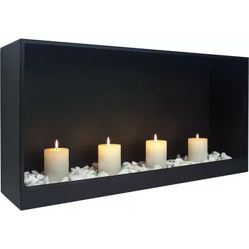 Biokrb BIO FLAME Dekorativní krb na svíčky Cube 800 černý