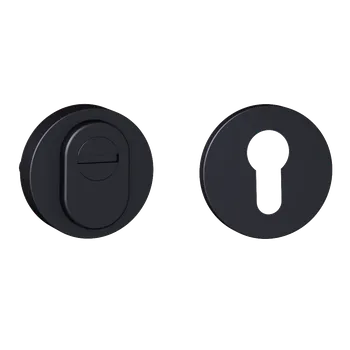 Dveřní kování COBRA OCHRANNÁ ROZETA C401-R Povrch: Černá