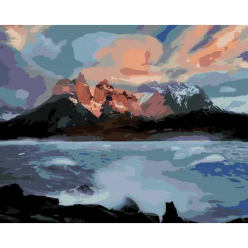 ZUTY Malování podle čísel - ROZBOUŘENÁ ŘEKA (DENNIS FRATES) Rozměr: 40x50 cm, Rámování: bez rámu a bez vypnutí plátna