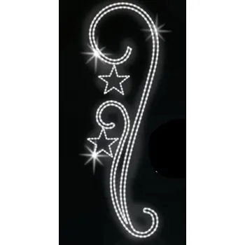 Vánoční světelný řetěz Polamp POL-0242 - 2D dekorace - Ozdoba sloupů - 320 x 120 cm