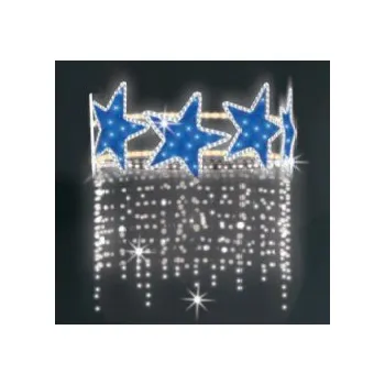 Vánoční světelný řetěz Polamp POL-1732 - 3D dekorace - Ozdoba sloupů - 120 x 80 cm