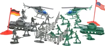 Figurka Sada figurek Mission Control vojáci 31 ks zelená/šedá
