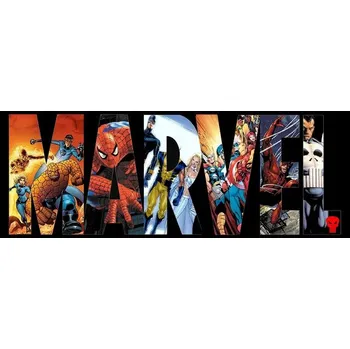 Diamantové malování Marvel a DC Diamantové malování - motivy z Marvelu - Avengers - kulaté diamanty Barva: B, Velikost: 60 x 20 cm