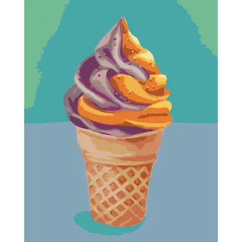 ZUTY Malování podle čísel - ZMRZLINA 2 (MYROSLAVA VOLOSCHUK) Rozměr: 40x50 cm, Rámování: bez rámu a bez vypnutí plátna