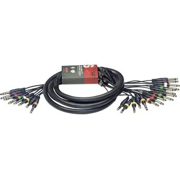 Audio kabel Stagg SML3/16P8PS E, kabel 16x mono JACK/8x stereo JACK, 3m