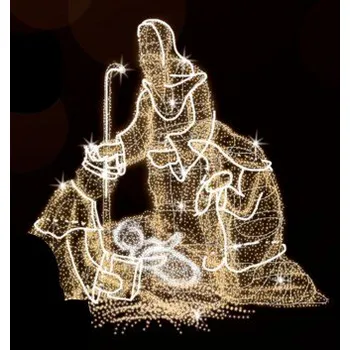 Vánoční osvětlení Polamp POL-1952 - 3D dekorace - Betlém - 180 x 225 cm