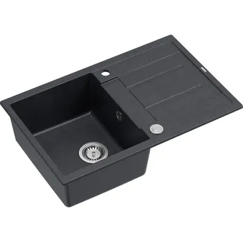 Granitový dřez Quadron Morgan dřez graniteq 78x50 cm černá HB8203U8-BS_P2O
