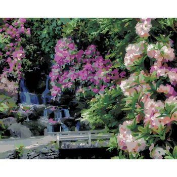 ZUTY Malování podle čísel - KVĚTINY U SPLAVU (DENNIS FRATES) Rozměr: 40x50 cm, Rámování: bez rámu a bez vypnutí plátna