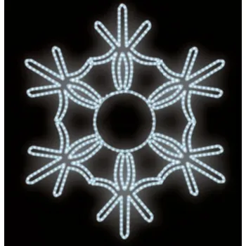 Vánoční světelný řetěz Polamp POL-0036 - 2D dekorace - Vločka - Ø 100 cm