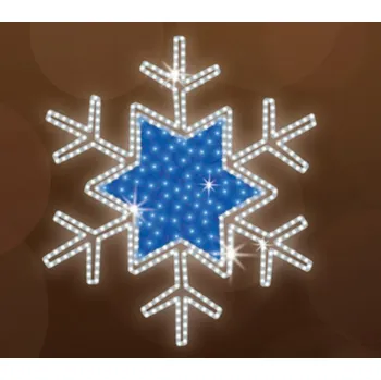 Vánoční světelný řetěz Polamp POL-0009M - 2D dekorace - Vločka - Ø 100 cm
