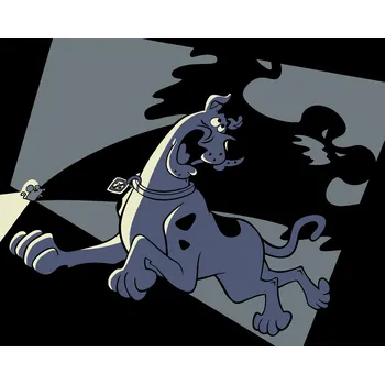 ZUTY Malování podle čísel - VYDĚŠENÝ SCOOBY-DOO Rozměr: 40x50 cm, Rámování: bez rámu a bez vypnutí plátna