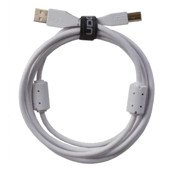 Datový kabel UDG Ultimate Audio Cable USB 2.0 A-B White Straight 1m (USB kabel, délka 1m, rovný, bílá barva)