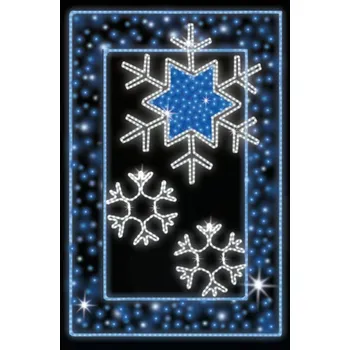 Vánoční světelný řetěz Polamp POL-1241 - 2D dekorace - Převisy - 185 x 120 cm