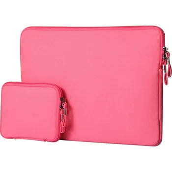 brašna na notebook Pouzdro na notebook 15,4" s malou taškou na příslušenství - Růžová
