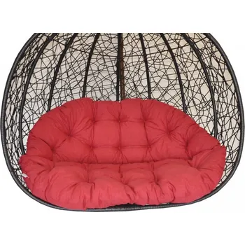 Podsedák Polstr na závěsnou houpačku Double - látka vínový melír