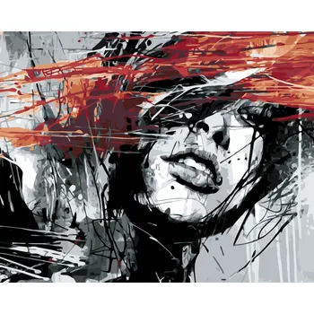 ZUTY Malování podle čísel - ABSTRAKCE ŽENY Rozměr: 40x50 cm, Rámování: bez rámu a bez vypnutí plátna