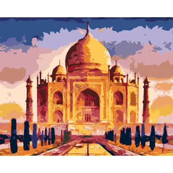 ZUTY Malování podle čísel - TAJ MAHAL Rozměr: 80x100 cm, Rámování: bez rámu a bez vypnutí plátna