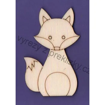 Stavební deska Výřez z překližky, D76, LIŠTIČKA, 5x8cm, 1ks