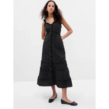 Dámské šaty GAP Krajkové maxi šaty - Dámské GAP černá 2269700