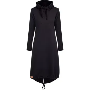Dámské šaty Dámské teplákové šaty COMFY černé - ČESKÁ VÝROBA - doprava ZDARMA - SACOBLXL