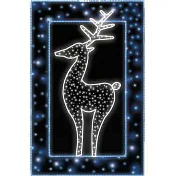 Vánoční světelný řetěz Polamp POL-1242 - 2D dekorace - Převisy - 185 x 120 cm