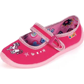 Dívčí bačkory NAZO PPHU Domácí obuv, papučky-plátěnky 003AB Velikost: 34