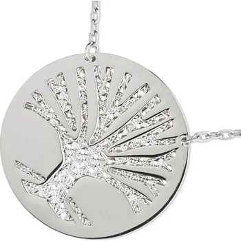 Náramek Luxur, Zlatý náramek či náhrdelník Elvira, bílé zlato, délka: 19 cm, 1491289-0-19-0