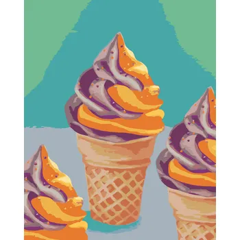 ZUTY Malování podle čísel - ZMRZLINA (MYROSLAVA VOLOSCHUK) Rozměr: 40x50 cm, Rámování: bez rámu a bez vypnutí plátna