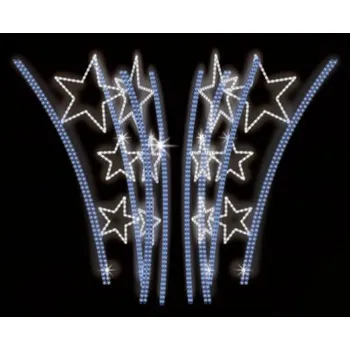 Vánoční světelný řetěz Polamp POL-0808 - 3D dekorace - Ozdoba sloupů - 150 x 80 cm