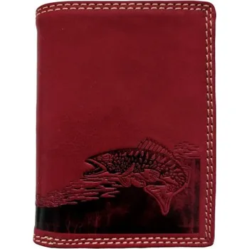 Peněženka Kožená peněženka výška PSTRUH RED TILLBERG