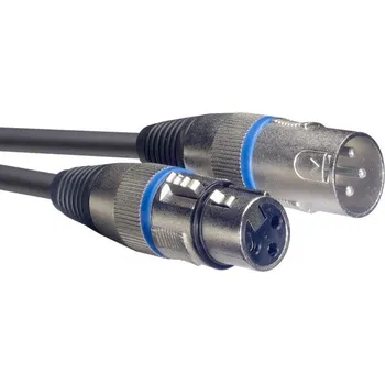 Příslušenství ke zvukové technice Stagg SMC10 BL, mikrofonní kabel XLR/XLR, 10m, modré kroužky
