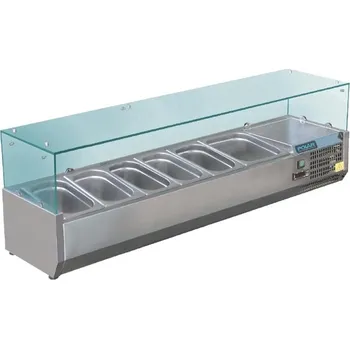 Polar chlazená servírovací vitrína pro 6 GN