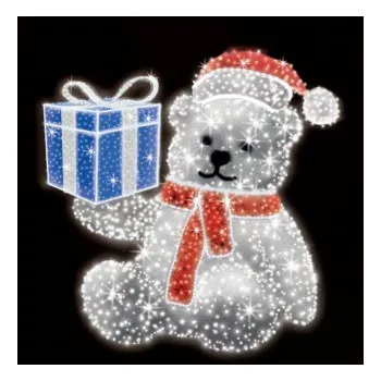 Vánoční osvětlení Polamp POL-0983M-G - 3D dekorace - Medvěd - 240 x 180 cm