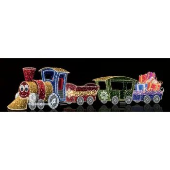 Vánoční osvětlení Polamp POL-1007 - 3D dekorace - Vláček - 210 X 310 X 1150 cm