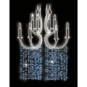 Vánoční osvětlení Polamp POL-0747 - 3D dekorace - Ozdoba sloupů - 200 x 125 cm