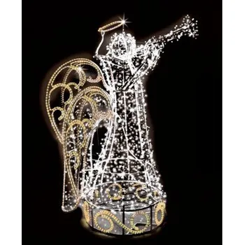 Vánoční osvětlení Polamp POL-0912 - 3D dekorace - Anděl - Ø350cm