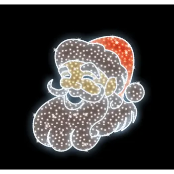 Vánoční světelný řetěz Polamp POL-0077 - 2D dekorace - Santa - 150 x 150 cm